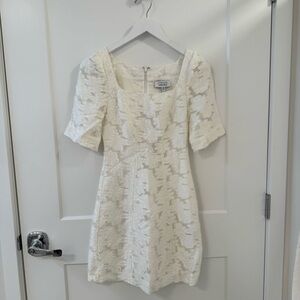 & Other Stories Cream Textured Dress